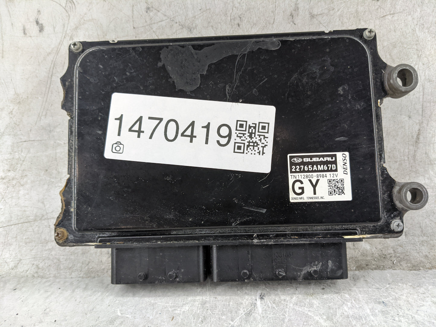 2019 Subaru Impreza PCM Engine Control Computer ECU ECM PCU OEM P/N:22765AM67D Fits OEM Used Auto Parts - Oemusedautoparts1.