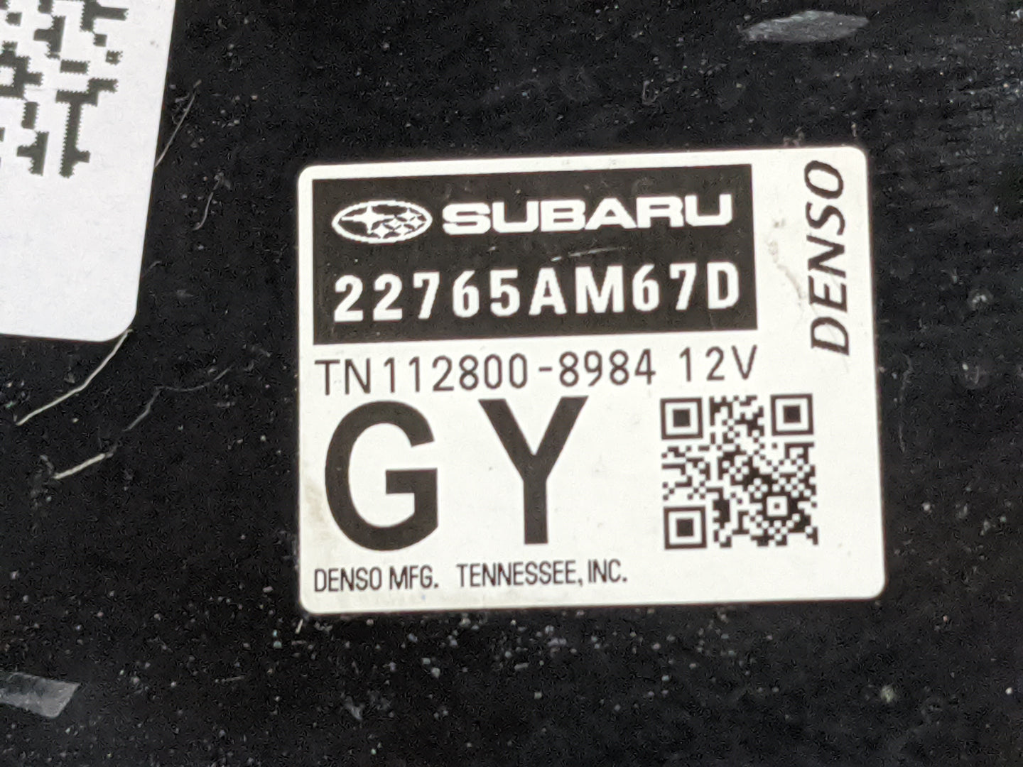 2019 Subaru Impreza PCM Engine Control Computer ECU ECM PCU OEM P/N:22765AM67D Fits OEM Used Auto Parts - Oemusedautoparts1.