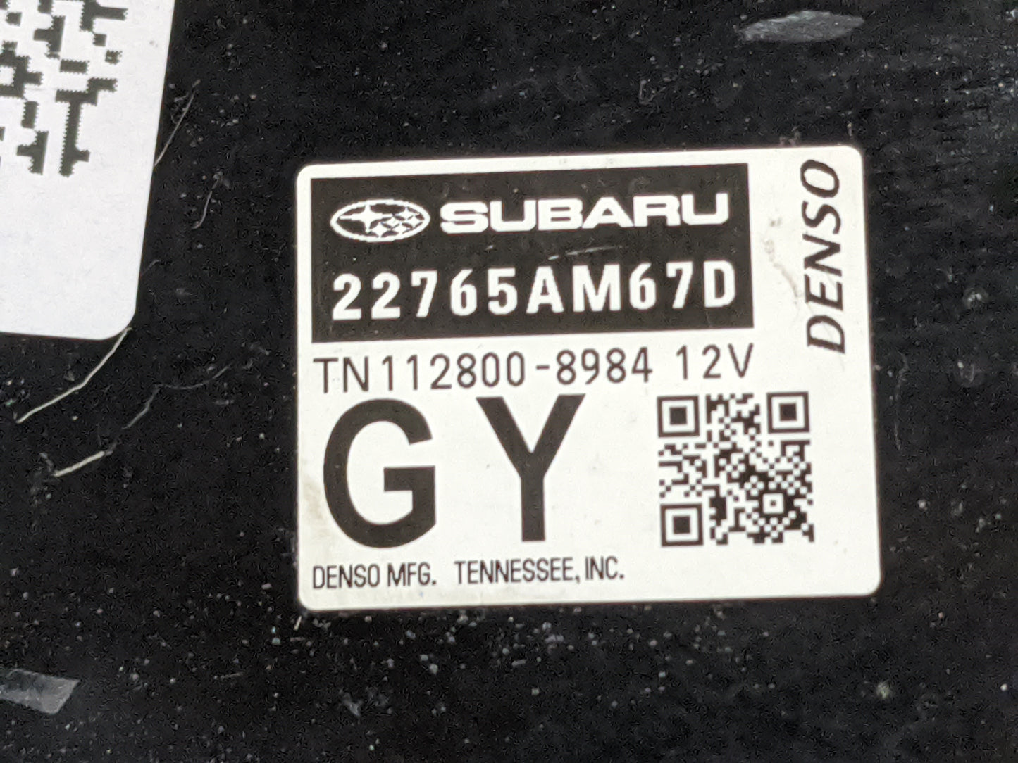 2019 Subaru Impreza PCM Engine Control Computer ECU ECM PCU OEM P/N:22765AM67D Fits OEM Used Auto Parts - Oemusedautoparts1.