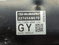 2019 Subaru Impreza PCM Engine Control Computer ECU ECM PCU OEM P/N:22765AM67D TN112800-8984 Fits OEM Used Auto Parts - Oemu