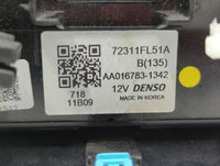 2017-2022 Subaru Impreza Climate Control Module Temperature AC/Heater Replacement P/N:72311FL51A AA016783-1342 Fits OEM Used