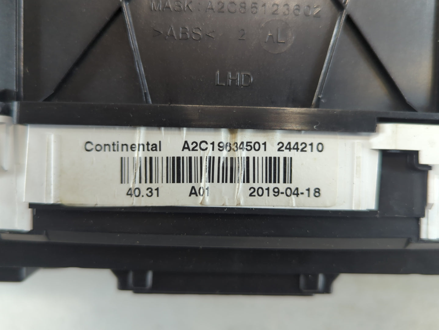 2019 Subaru Legacy Instrument Cluster Speedometer Gauges P/N:244210 A2C19634501 Miles: Fits OEM Used Auto Parts - Oemusedaut