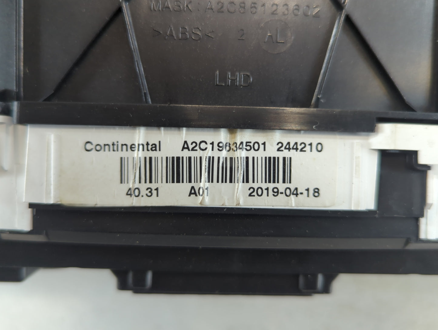 2019 Subaru Legacy Instrument Cluster Speedometer Gauges P/N:244210 A2C19634501 Miles: Fits OEM Used Auto Parts - Oemusedaut
