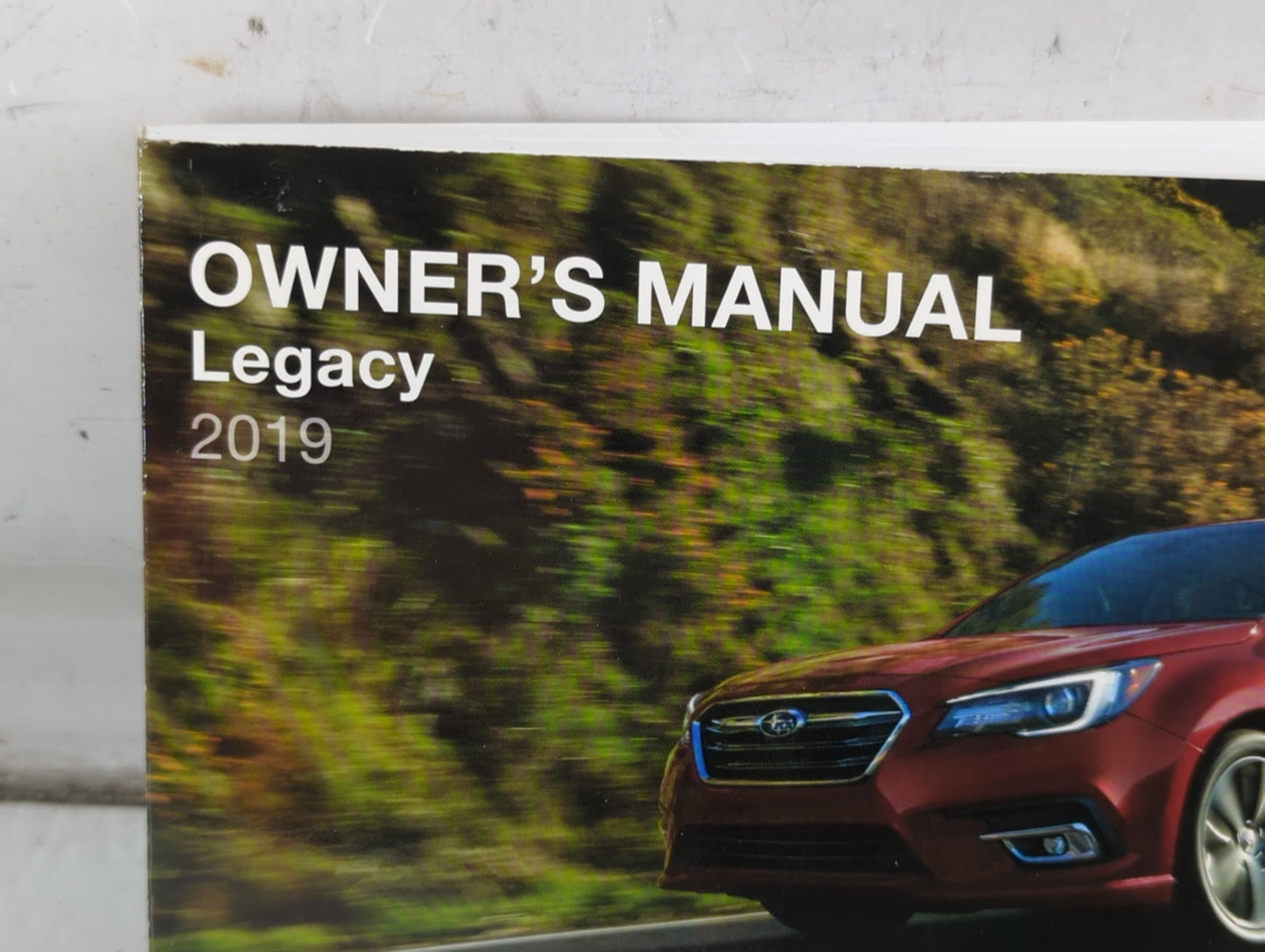 2019 Subaru Legacy Owners Manual Book Guide P/N:A2550BE-A OEM Used Auto Parts - Oemusedautoparts1.com