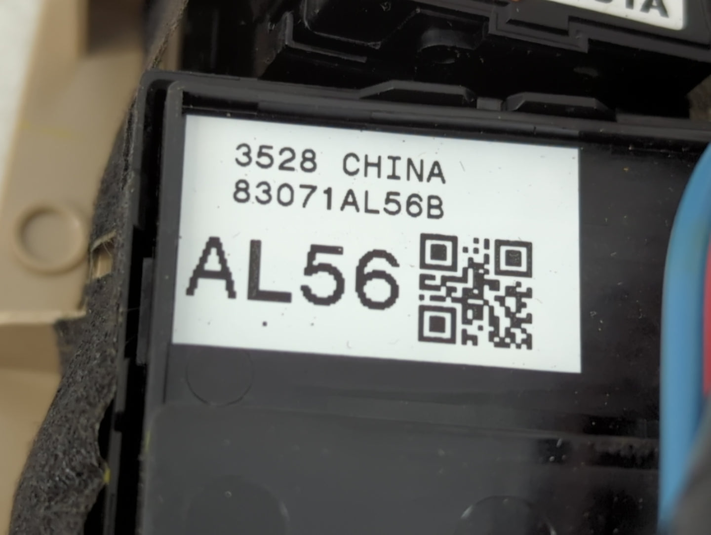 2018-2019 Subaru Legacy Master Power Window Switch Replacement Driver Side Left P/N:83071AL56B Fits Fits 2018 2019 OEM Used 