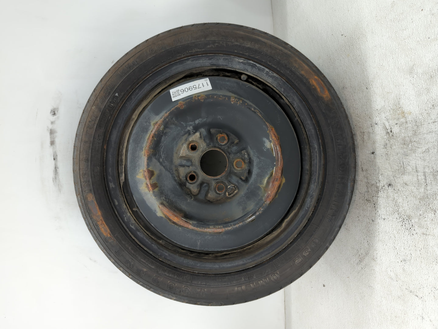 2015-2019 Subaru Legacy Spare Donut Tire Wheel Rim Oem - Oemusedautoparts1.com