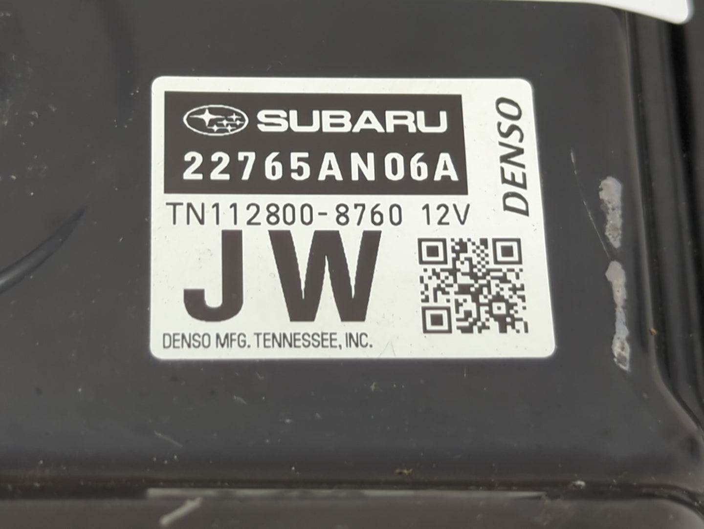 2019 Subaru Legacy PCM Engine Control Computer ECU ECM PCU OEM P/N:22765AN06A TN112800-8760 Fits OEM Used Auto Parts - Oemus