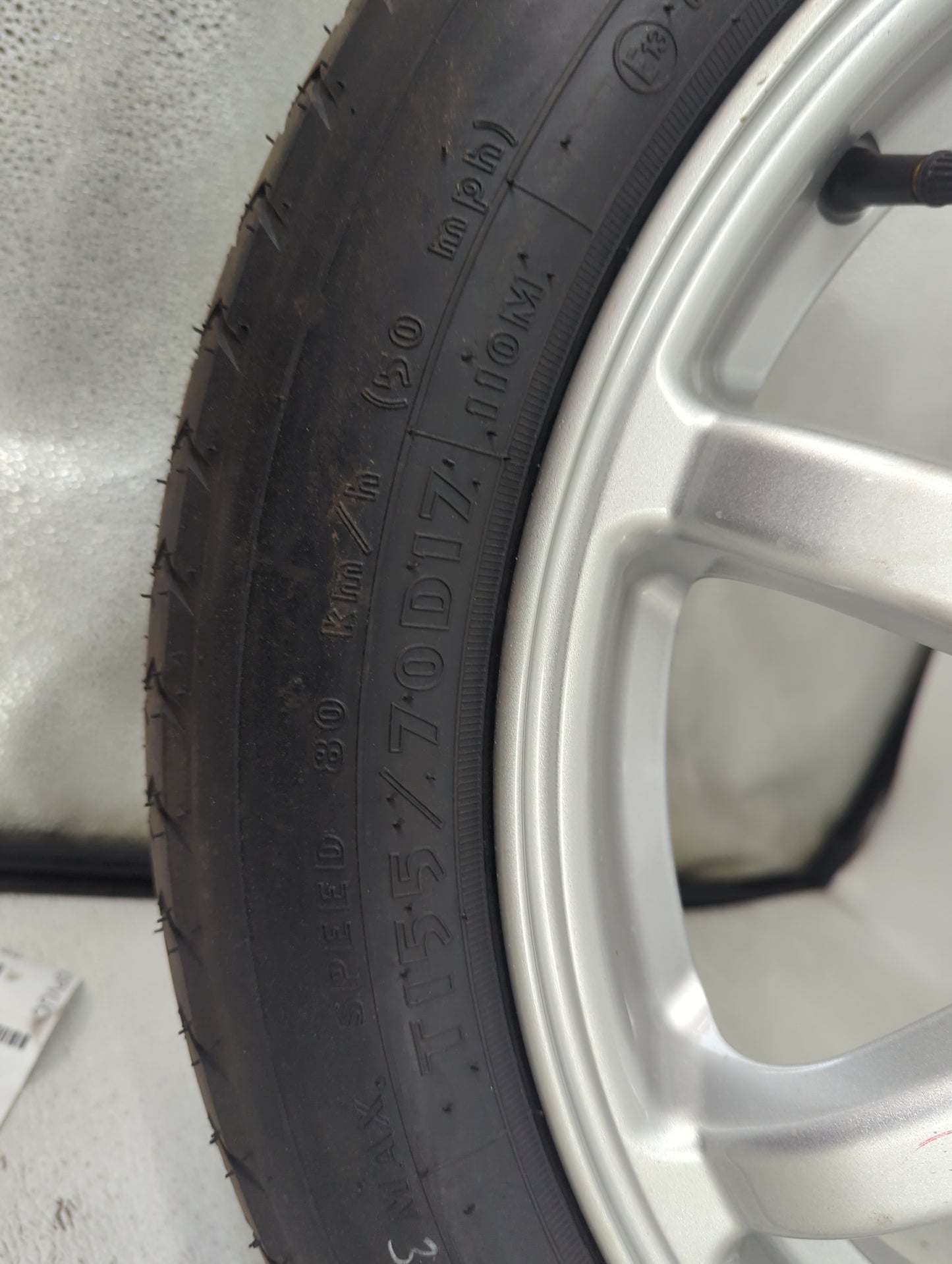 2015-2019 Subaru Legacy Spare Donut Tire Wheel Rim Oem 1462418 - Oemusedautoparts1.com