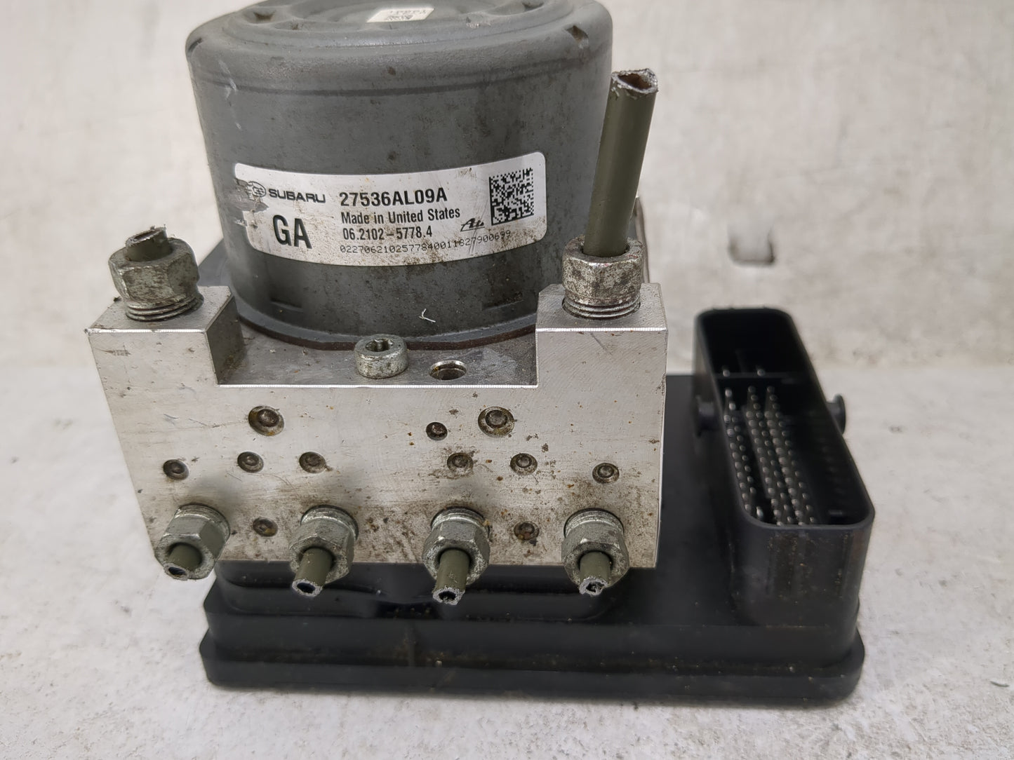 2019 Subaru Legacy ABS Pump Control Module Replacement P/N:27536AL09A 06.2102-5778.4 Fits OEM Used Auto Parts - Oemusedautop