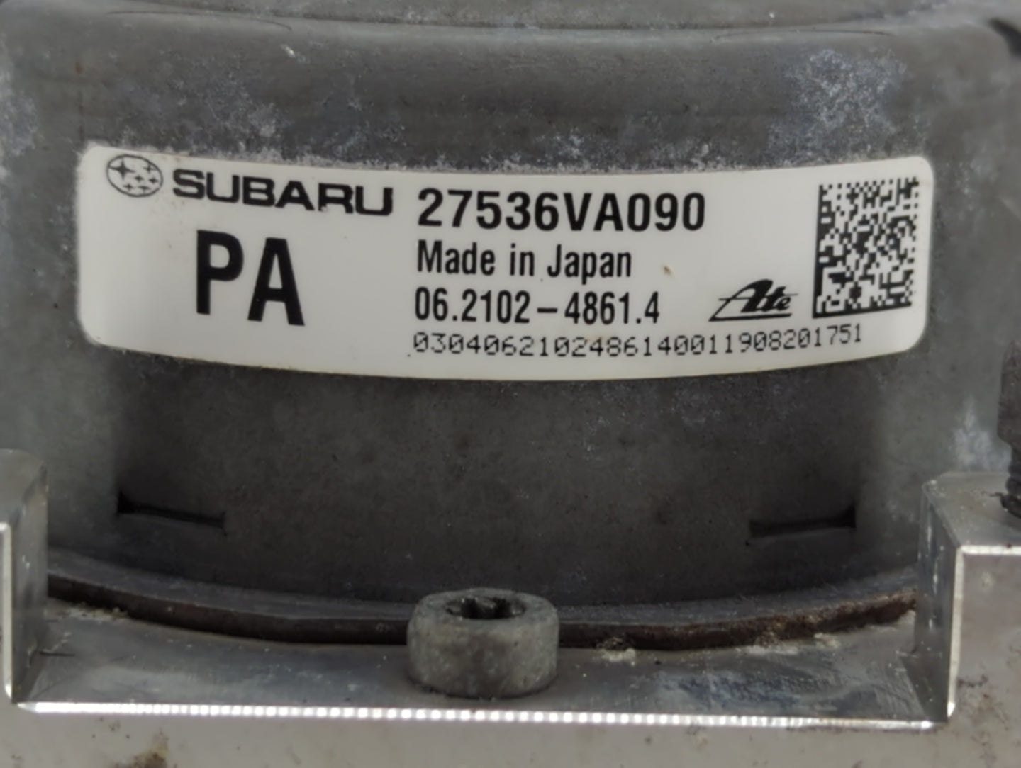 2019 Subaru Wrx ABS Pump Control Module Replacement P/N:27536VA090 Fits OEM Used Auto Parts - Oemusedautoparts1.com