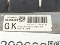 2019 Subaru Wrx PCM Engine Control Computer ECU ECM PCU OEM P/N:22765AM550 Fits OEM Used Auto Parts - Oemusedautoparts1.com