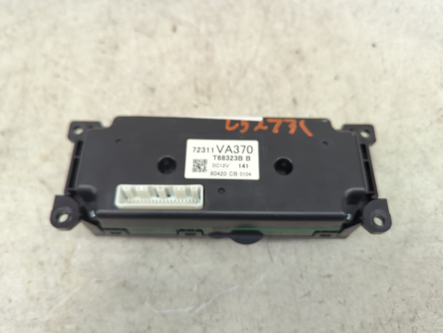 2018-2021 Subaru Wrx Climate Control Module Temperature AC/Heater Replacement P/N:72311VA370 T68323B Fits Fits 2018 2019 202