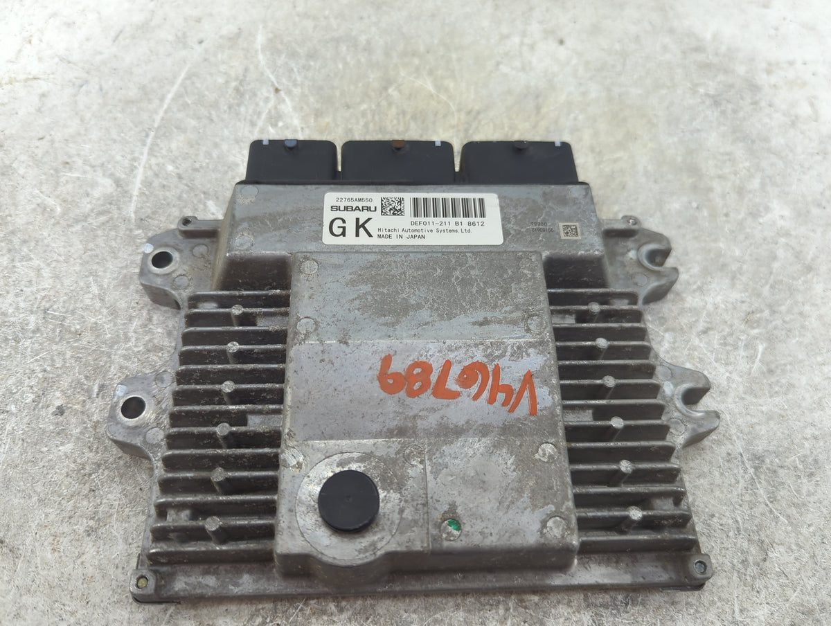 2019 Subaru Wrx PCM Engine Control Computer ECU ECM PCU OEM P/N:22765AM550 DEF011-211 Fits OEM Used Auto Parts - Oemusedauto