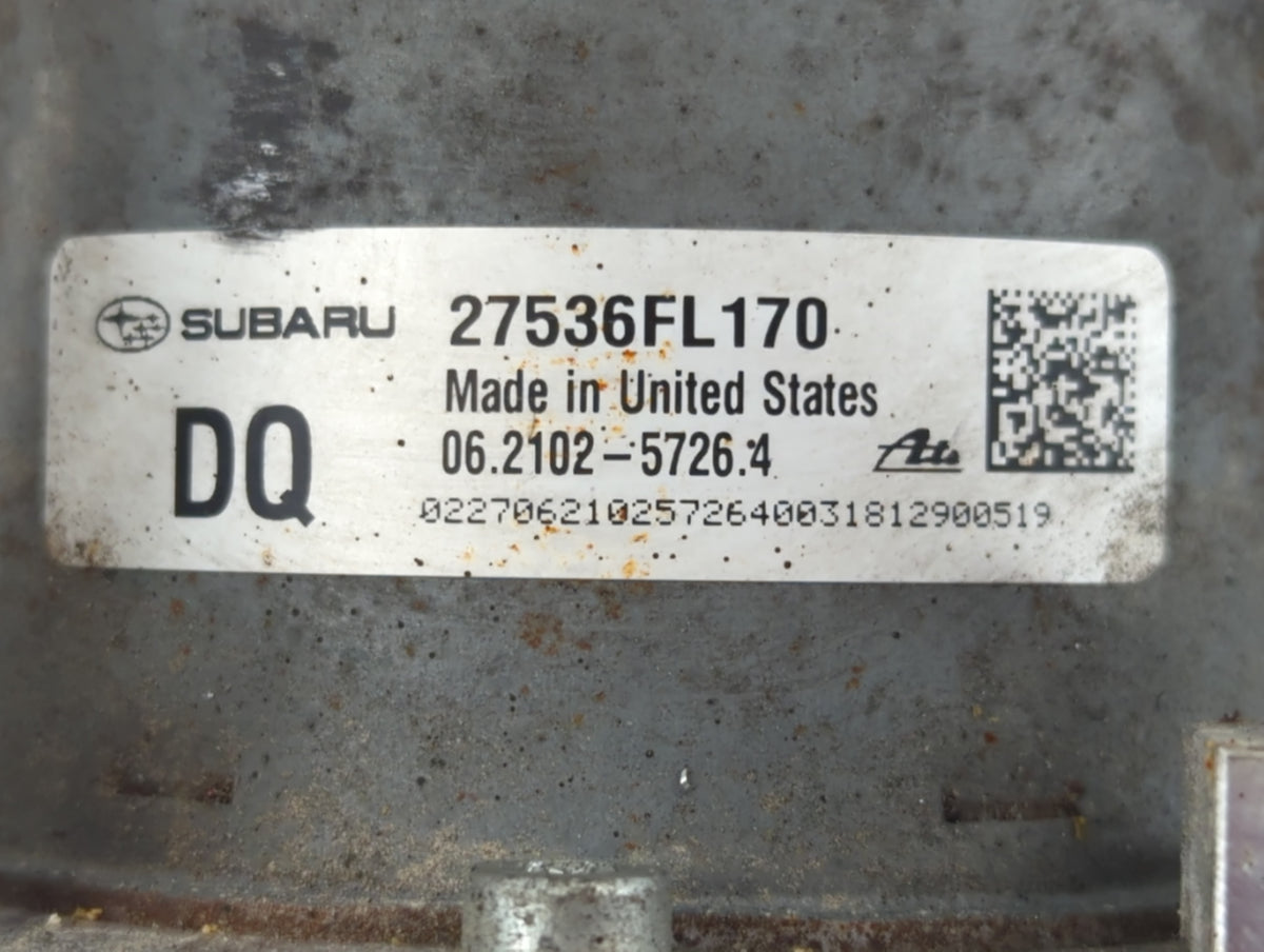 2019 Subaru Xv Anti-Lock Brake ABS Pump Module Actuator OEM P/N:27536FL170 Fits OEM Used Auto Parts - Oemusedautoparts1.com
