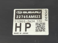 2019 Subaru Xv PCM Engine Control Computer ECU ECM PCU OEM P/N:22765AM823 Fits OEM Used Auto Parts - Oemusedautoparts1.com