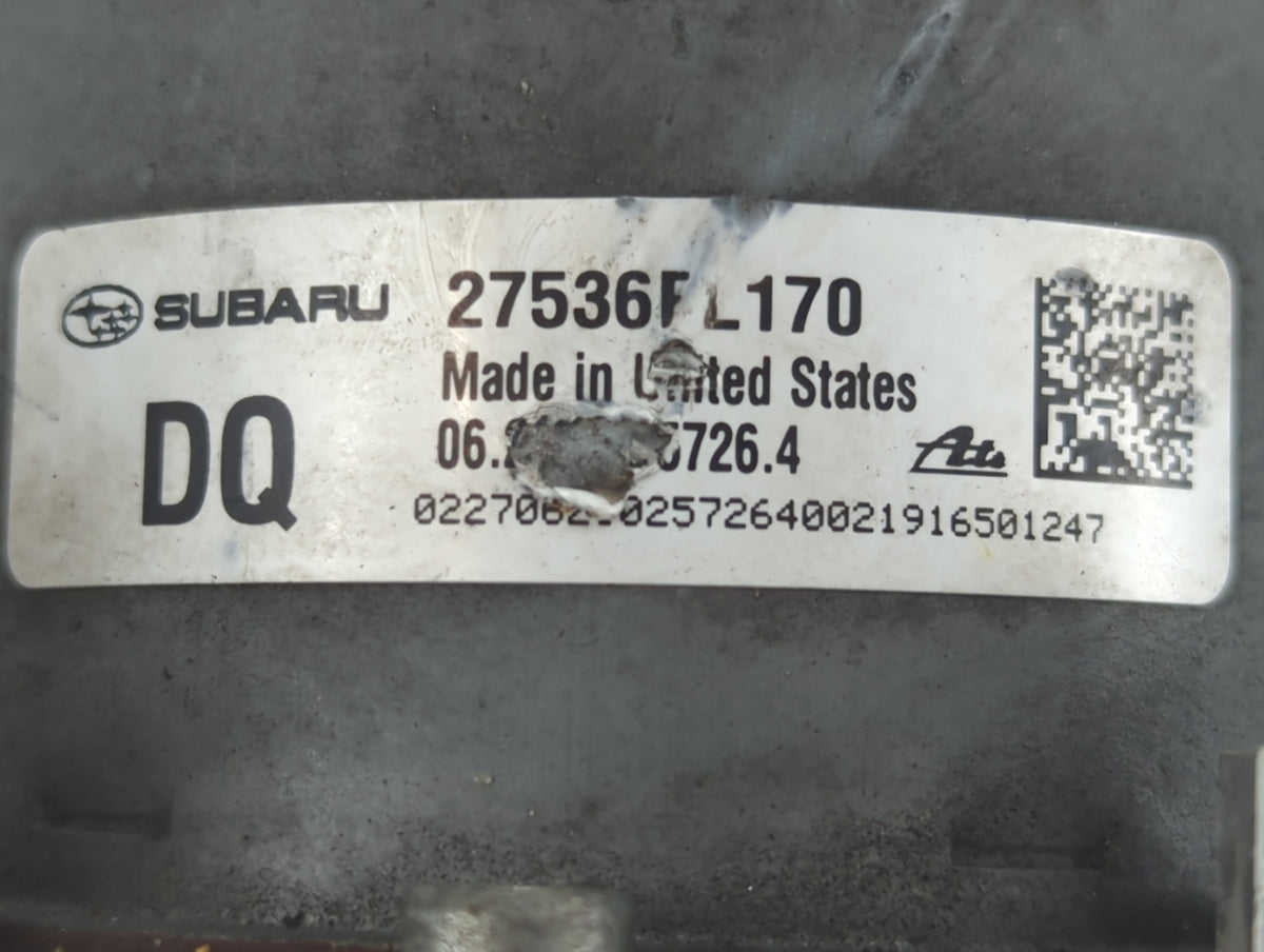 2019 Subaru Xv Anti-Lock Brake ABS Pump Module Actuator OEM P/N:27536FL170 Fits OEM Used Auto Parts - Oemusedautoparts1.com