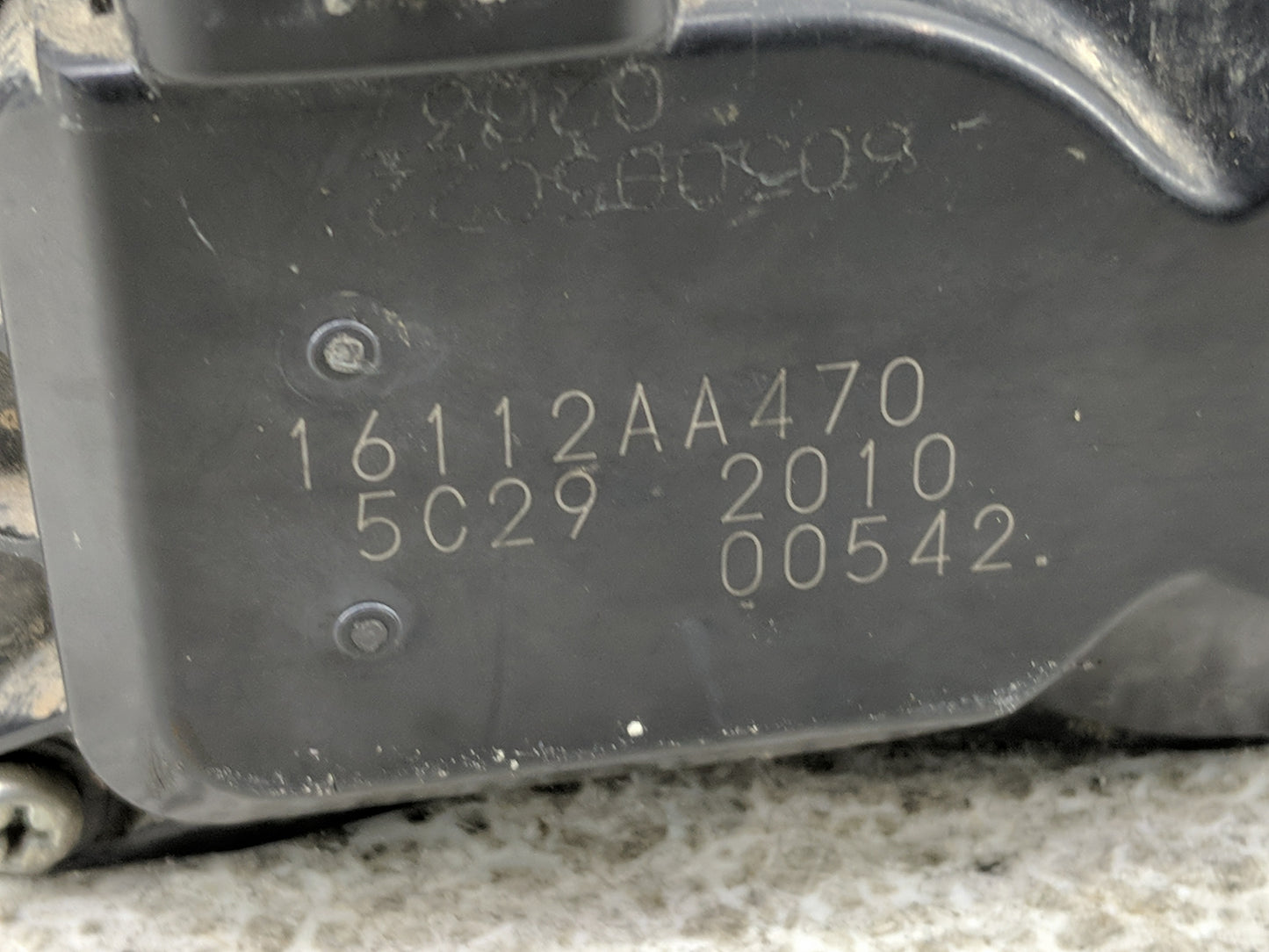 2019 Subaru Xv Throttle Body P/N:2010 00195 16112AA470 Fits Fits 2017 2018 2020 2021 2022 OEM Used Auto Parts - Oemusedautop