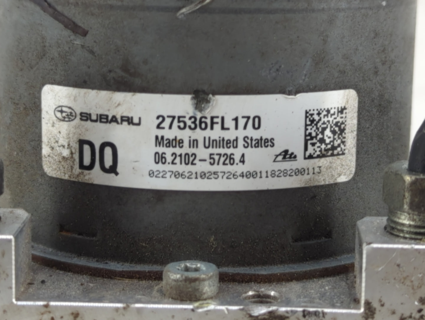 2019 Subaru Xv ABS Pump Control Module Replacement P/N:27536FL170 Fits OEM Used Auto Parts - Oemusedautoparts1.com