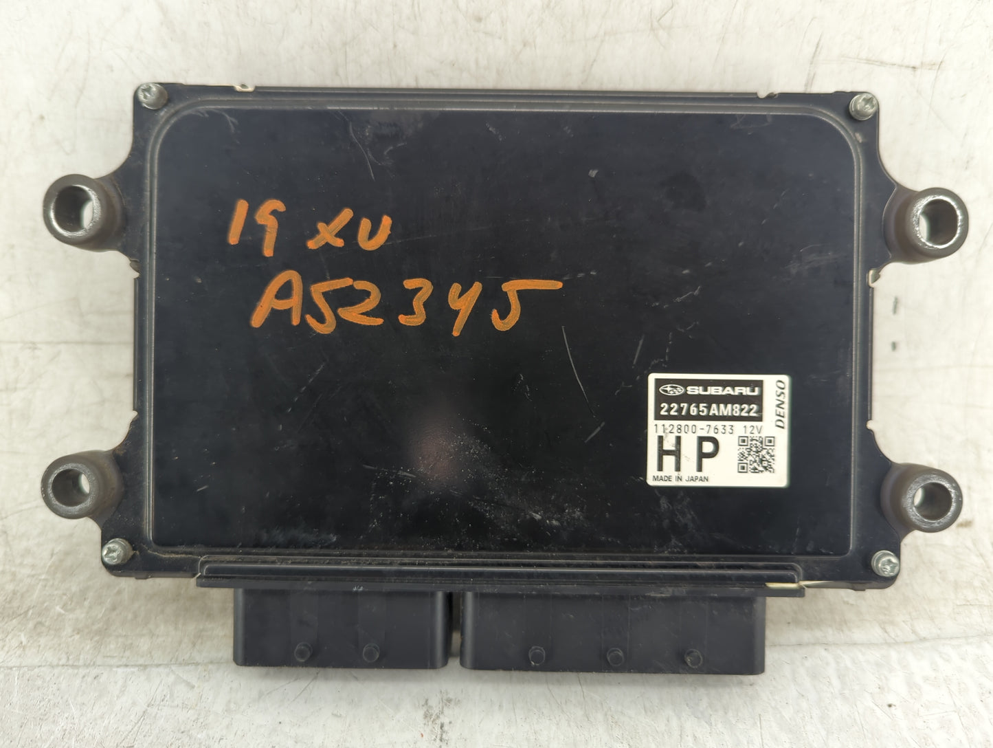 2019 Subaru Xv PCM Engine Control Computer ECU ECM PCU OEM P/N:112800-7633 22765AM822 Fits OEM Used Auto Parts - Oemusedauto