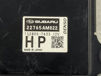2019 Subaru Xv PCM Engine Control Computer ECU ECM PCU OEM P/N:112800-7633 22765AM822 Fits OEM Used Auto Parts - Oemusedauto