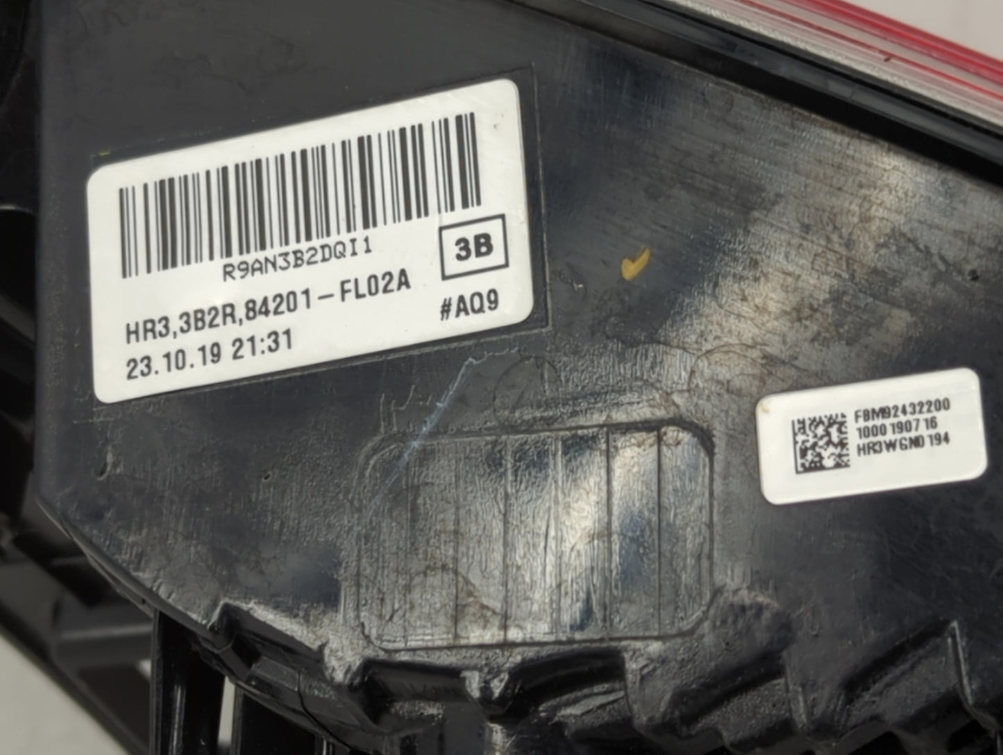 2019 Subaru Xv Tail Light Assembly Passenger Right OEM P/N:84201-FL02A Fits OEM Used Auto Parts - Oemusedautoparts1.com