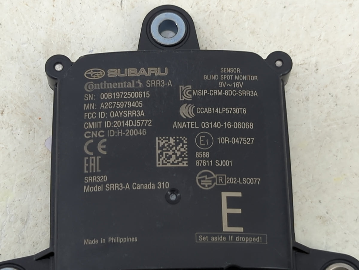 2019 Subaru Xv Driver Assist Control Module - Oemusedautoparts1.com