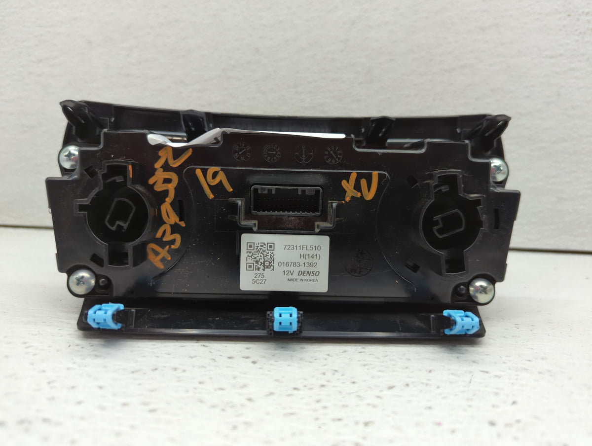 2019 Subaru Xv Climate Control Module Temperature AC/Heater Replacement P/N:72311FL510 Fits OEM Used Auto Parts - Oemusedaut