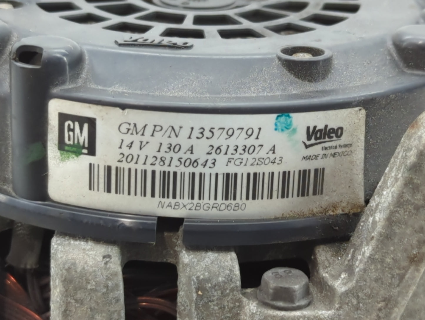 2019 Subaru Xv Alternator Replacement Generator Charging Assembly Engine OEM P/N:13579791 Fits OEM Used Auto Parts - Oemused