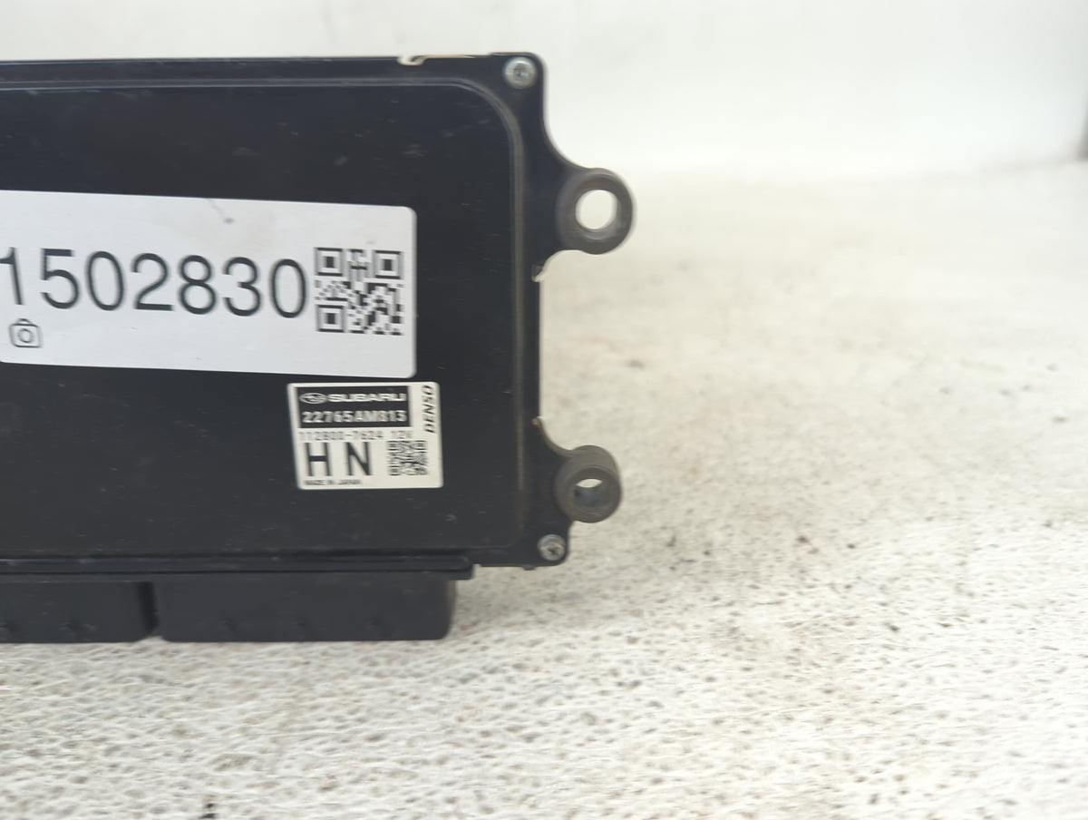 2019 Subaru Xv Crosstrek PCM Engine Control Computer ECU ECM PCU OEM P/N:22765AM813 112800-7624 Fits OEM Used Auto Parts - O