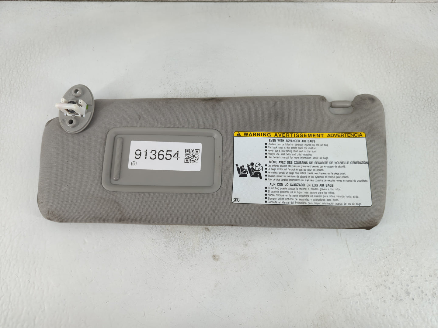 2010-2022 Toyota 4runner Sun Visor Shade Replacement Passenger Right Mirror Fits OEM Used Auto Parts - Oemusedautoparts1.com