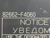 2018-2022 Toyota C-Hr Fusebox Fuse Box Panel Relay Module P/N:82662-F4060 Fits Fits 2018 2019 2020 2021 2022 OEM Used Auto P