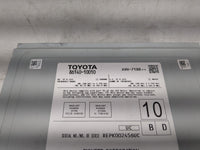 2019 Toyota C-Hr Radio AM FM Cd Player Receiver Replacement P/N:86140-10010 Fits OEM Used Auto Parts - Oemusedautoparts1.com