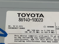 2019 Toyota C-Hr Radio AM FM Cd Player Receiver Replacement P/N:86140-10020 Fits OEM Used Auto Parts - Oemusedautoparts1.com