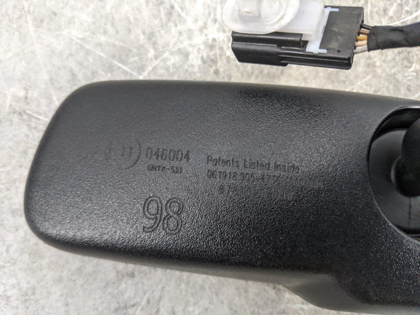 2019-2020 Toyota C-Hr Interior Rear View Mirror Replacement OEM P/N:046004 GNTX-533, 87810-0W050 Fits Fits 2019 2020 OEM Use