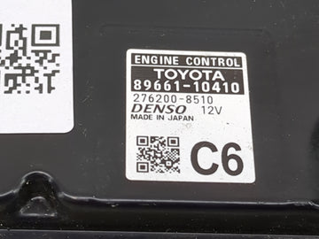 2019 Toyota C-Hr PCM Engine Control Computer ECU ECM PCU OEM P/N:89661-10410 276200-8510 OEM Used Auto Parts