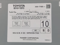 2019 Toyota C-Hr Radio AM FM Cd Player Receiver Replacement P/N:86140-10010 Fits OEM Used Auto Parts - Oemusedautoparts1.com