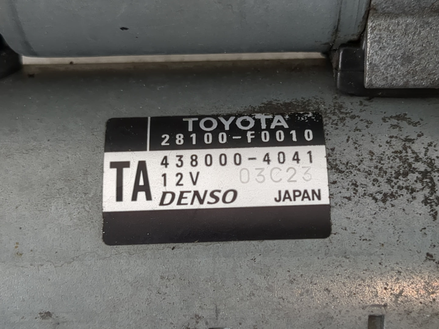 2018-2022 Toyota Camry Car Starter Motor Solenoid OEM P/N:28100-F0010 438000-4041 Fits Fits 2018 2019 2020 2021 2022 OEM Use