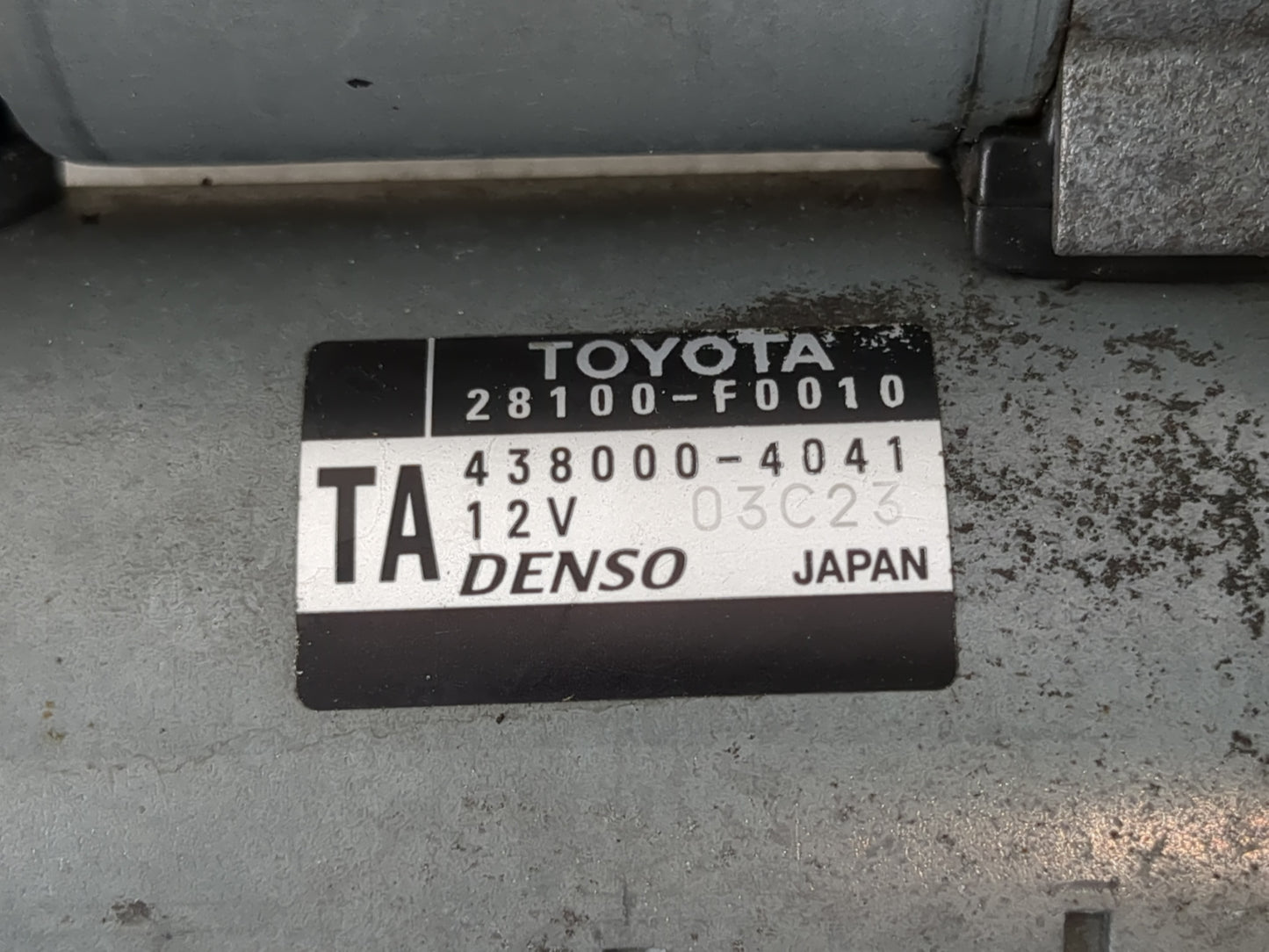 2018-2022 Toyota Camry Car Starter Motor Solenoid OEM P/N:28100-F0010 438000-4041 Fits Fits 2018 2019 2020 2021 2022 OEM Use