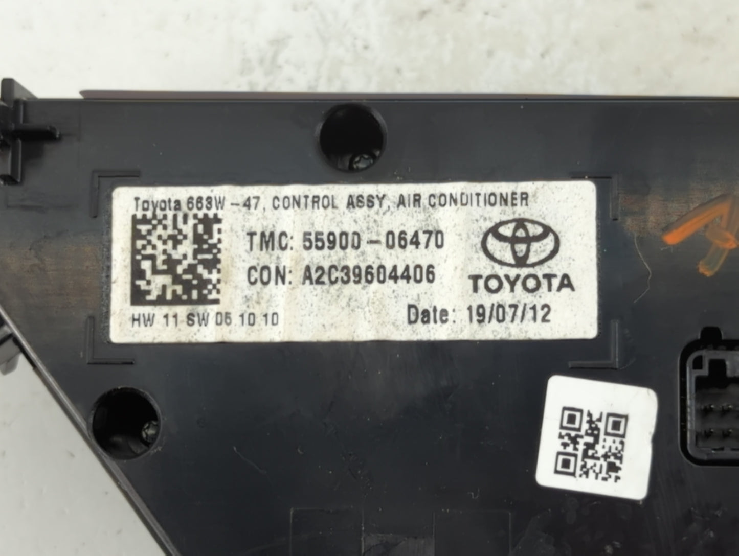 2018-2022 Toyota Camry Climate Control Module Temperature AC/Heater Replacement P/N:55900-06470 Fits Fits 2018 2019 2020 202