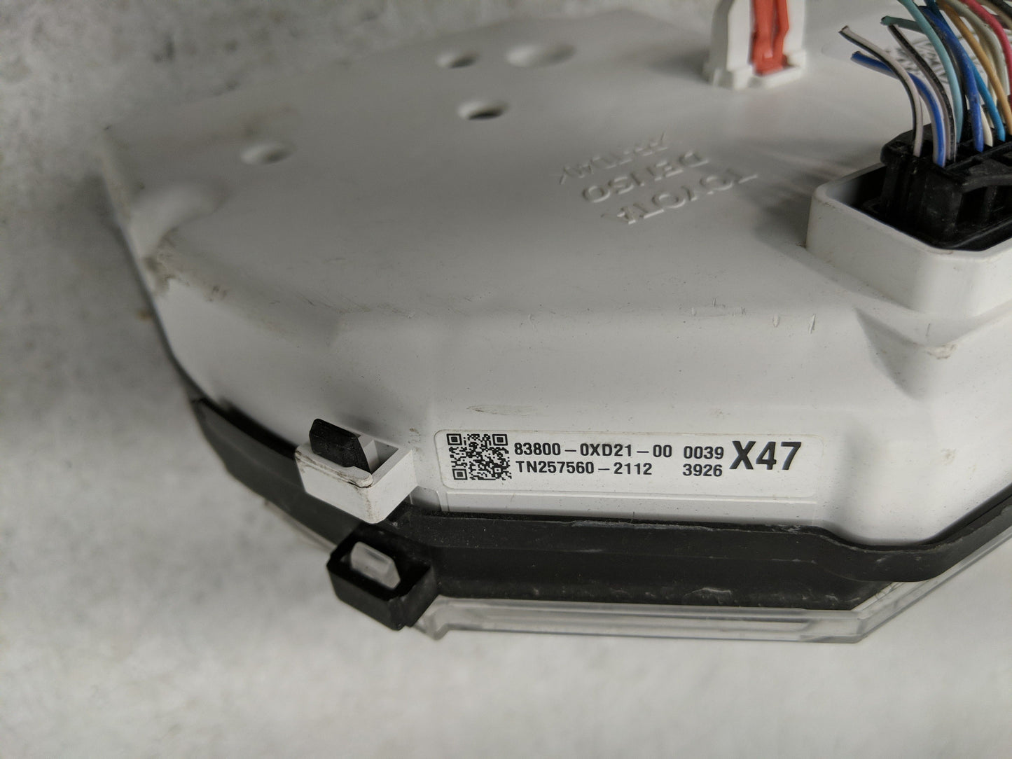 2019 Toyota Camry Instrument Cluster Speedometer Gauges P/N:TN257560-2112 83800-0XD21-00 Fits OEM Used Auto Parts - Oemuseda