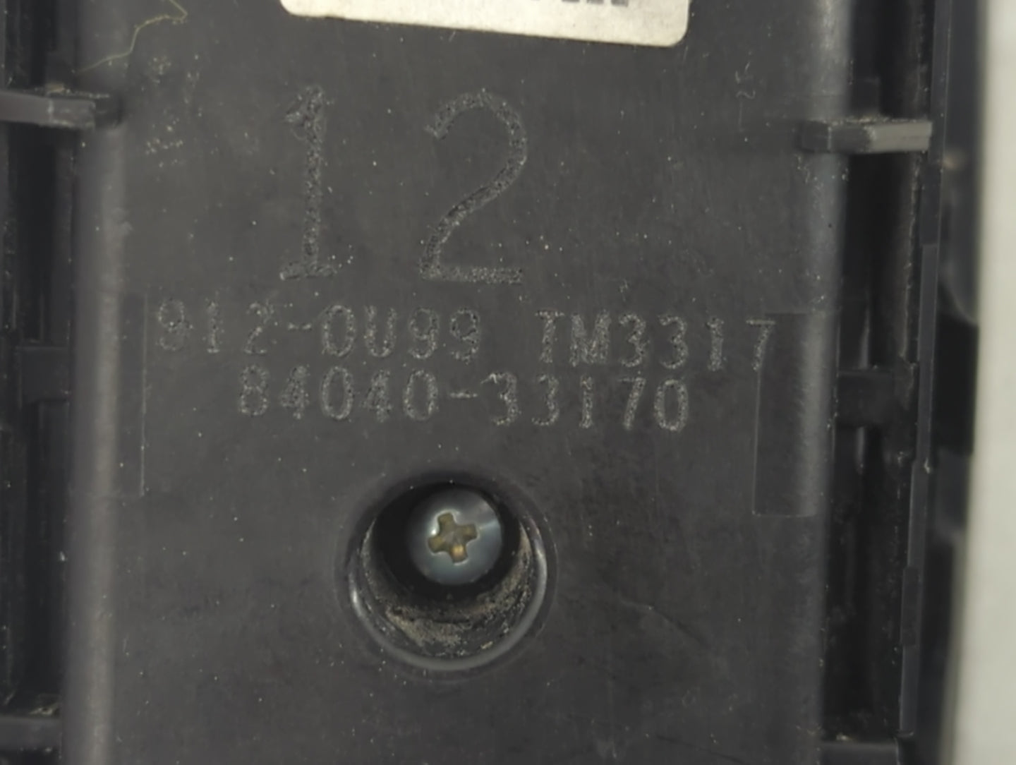 2018-2022 Toyota Camry Master Power Window Switch Replacement Driver Side Left P/N:84040-33170 Fits Fits 2018 2019 2020 2021