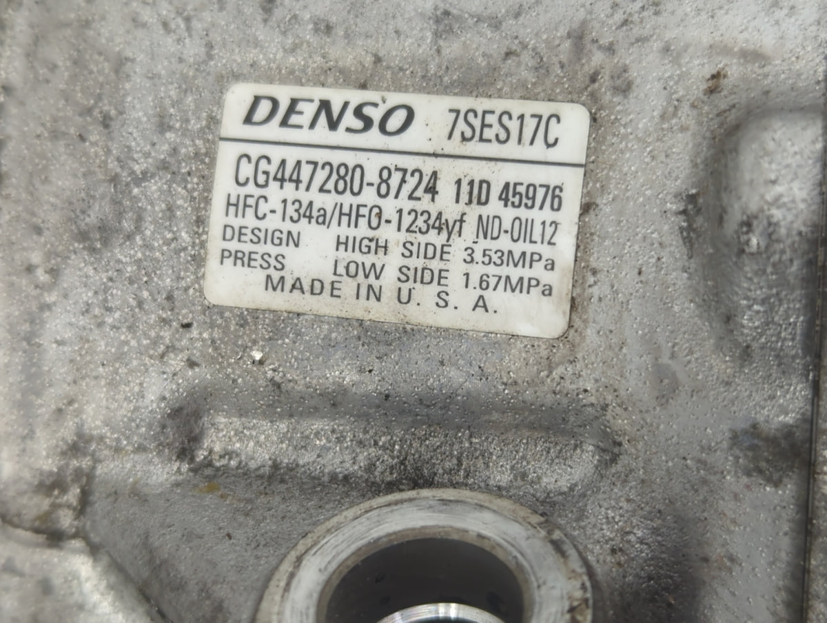 2018-2022 Toyota Camry Air Conditioning A/c Ac Compressor Oem 1380168 - Oemusedautoparts1.com