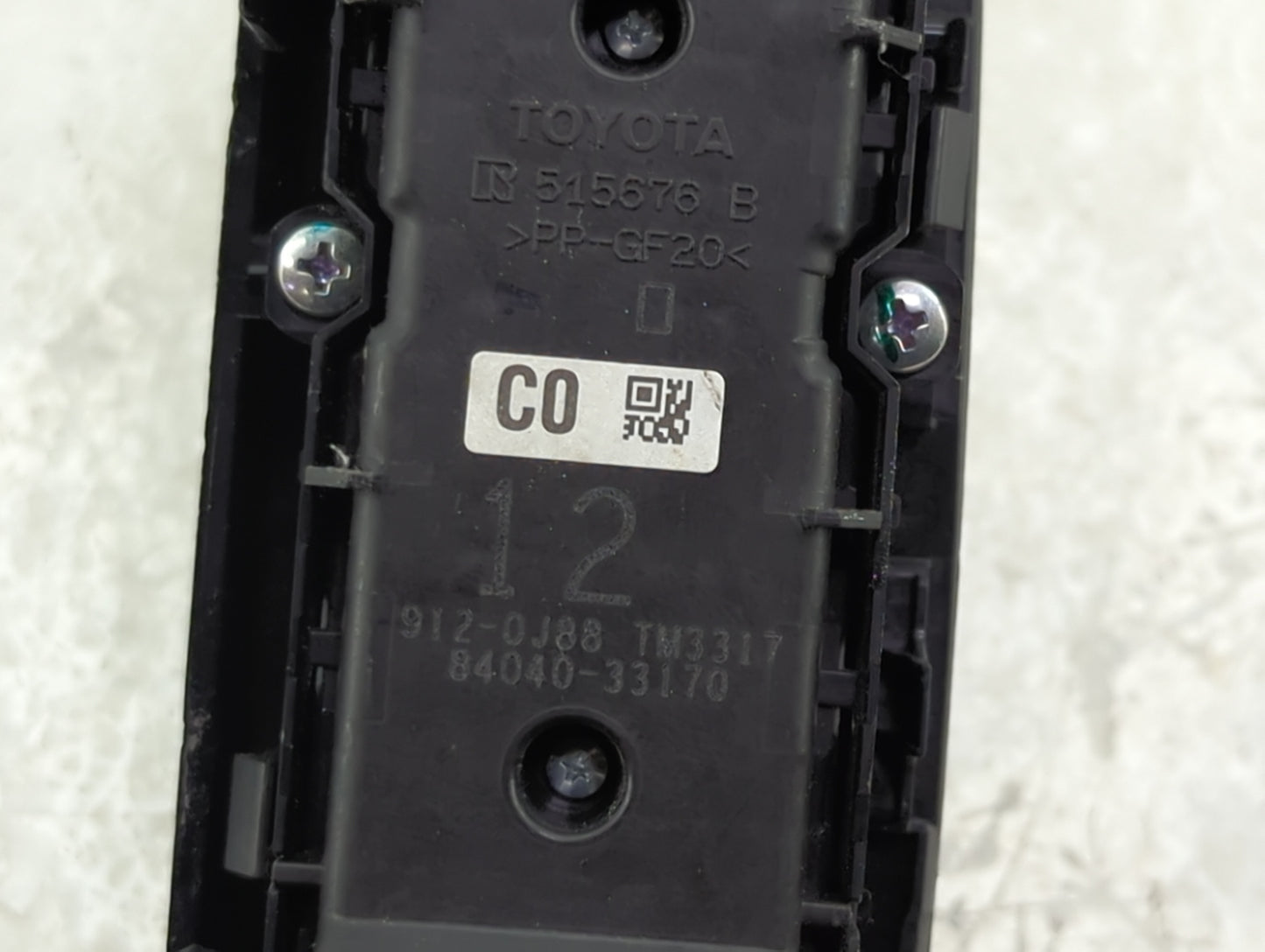 2018-2022 Toyota Camry Master Power Window Switch Replacement Driver Side Left P/N:84040-33170 515676 B Fits OEM Used Auto P