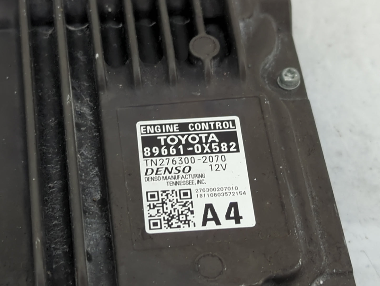 2019 Toyota Camry PCM Engine Control Computer ECU ECM PCU OEM P/N:89661-0X582 TN276300-2070 Fits OEM Used Auto Parts - Oemus