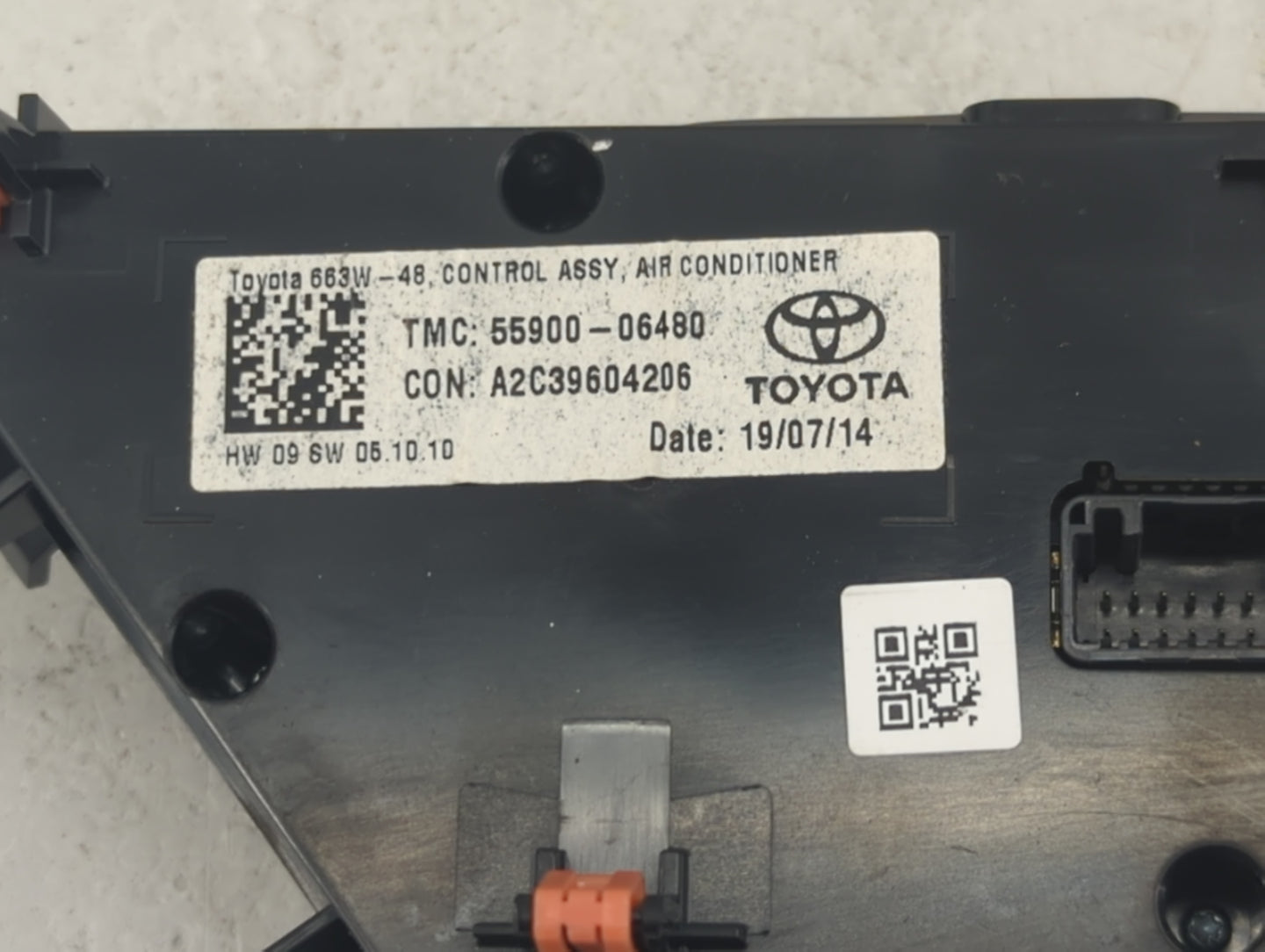 2019 Toyota Camry Climate Control Module Temperature AC/Heater Replacement P/N:55900-06480 A2C39604206 Fits OEM Used Auto Pa