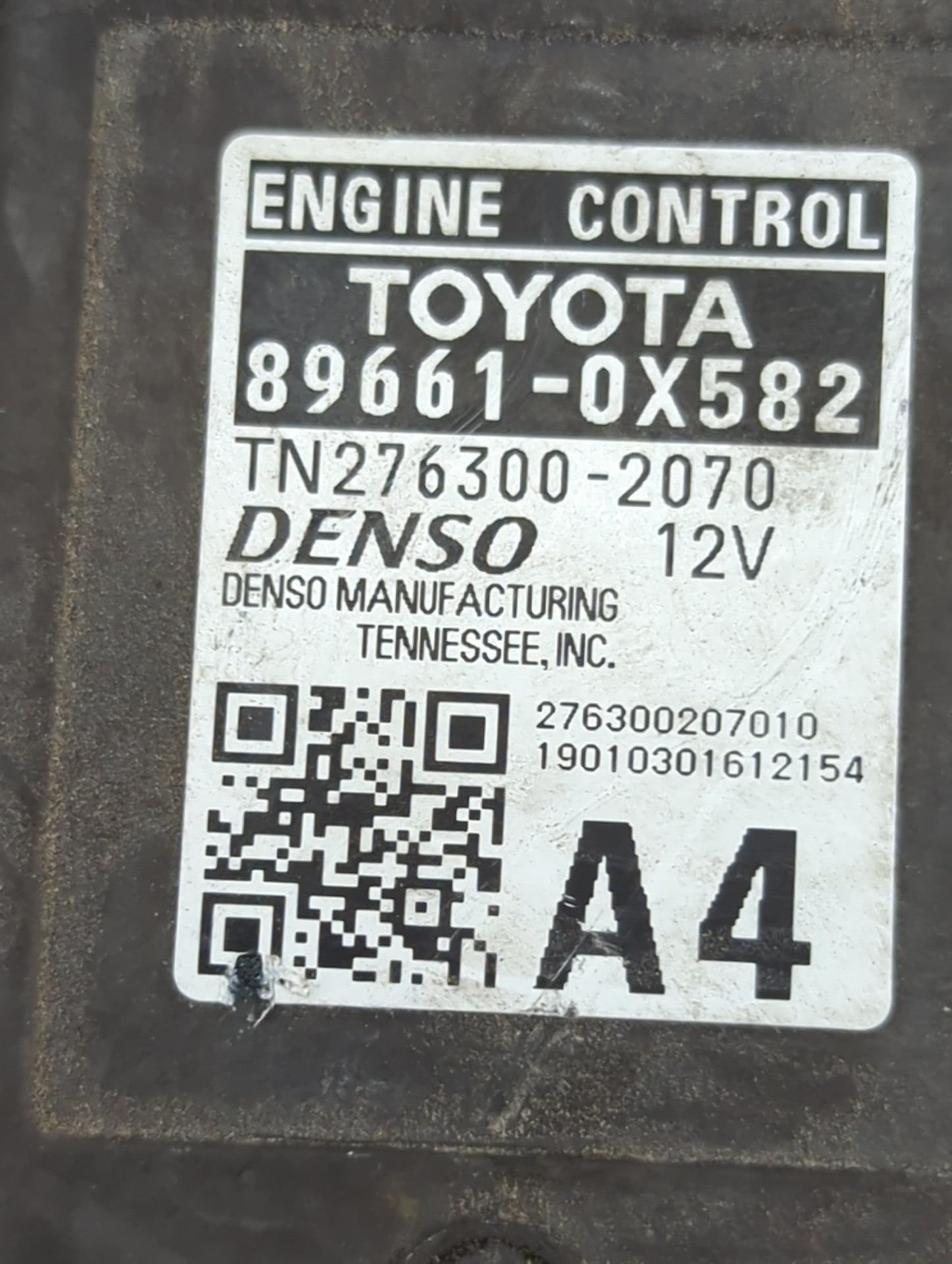 2019 Toyota Camry PCM Engine Control Computer ECU ECM PCU OEM P/N:89661-0X582 TN276300-2070 Fits OEM Used Auto Parts - Oemus