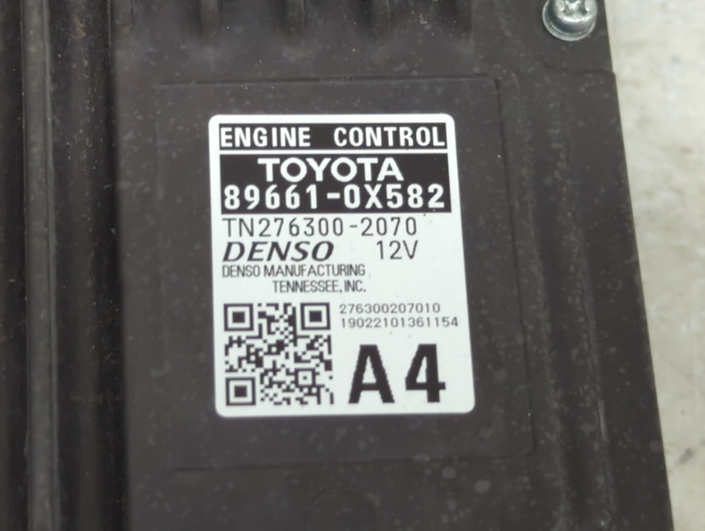 2019 Toyota Camry PCM Engine Control Computer ECU ECM PCU OEM P/N:89661-0X582 TN276300-2070 Fits OEM Used Auto Parts - Oemus