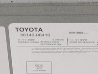 2019-2020 Toyota Camry Radio AM FM Cd Player Receiver Replacement P/N:86140-06410 AVH-9988, D171G, AJ0K097 Fits Fits 2019 20