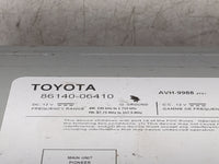 2019-2020 Toyota Camry Radio AM FM Cd Player Receiver Replacement P/N:86140-06410 AVH-9988 Fits Fits 2019 2020 OEM Used Auto