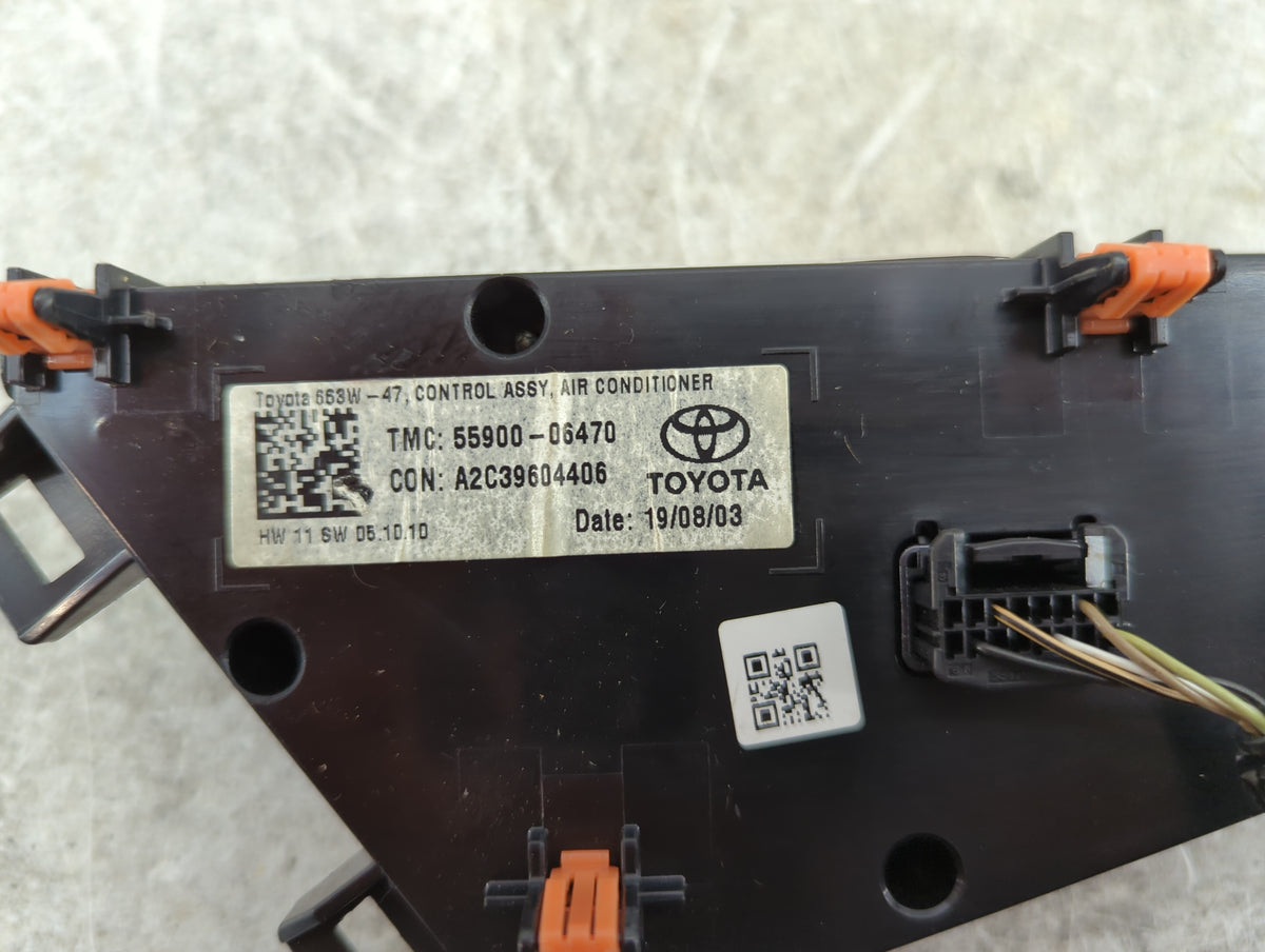 2018-2019 Toyota Camry Climate Control Module Temperature AC/Heater Replacement P/N:55900-06470 A2C39604406 Fits Fits 2018 2